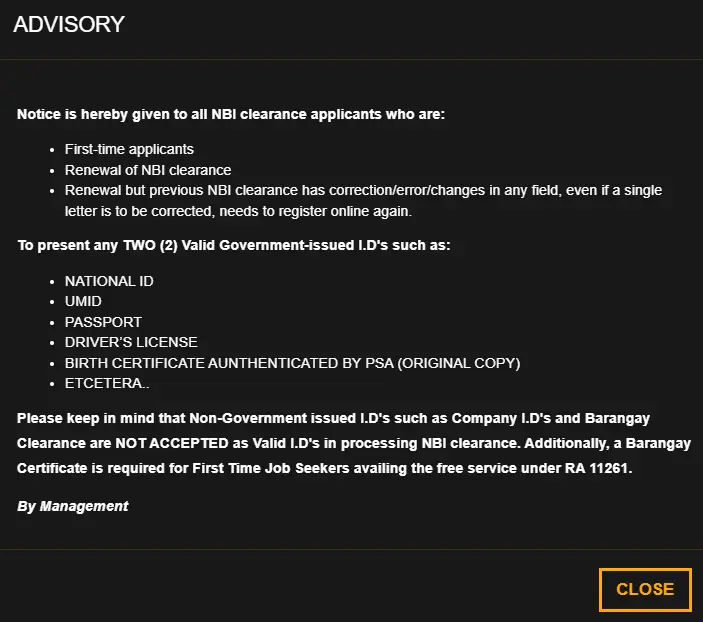 NBI Clearance Requirements