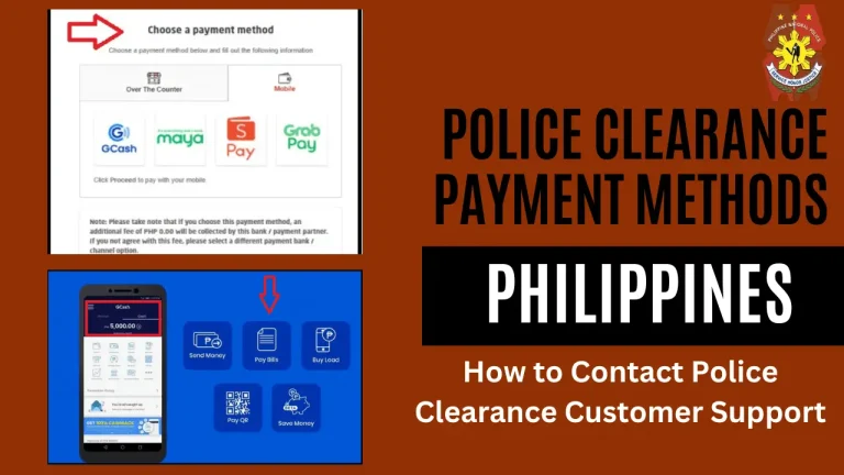 Police Clearance Payment Methods
