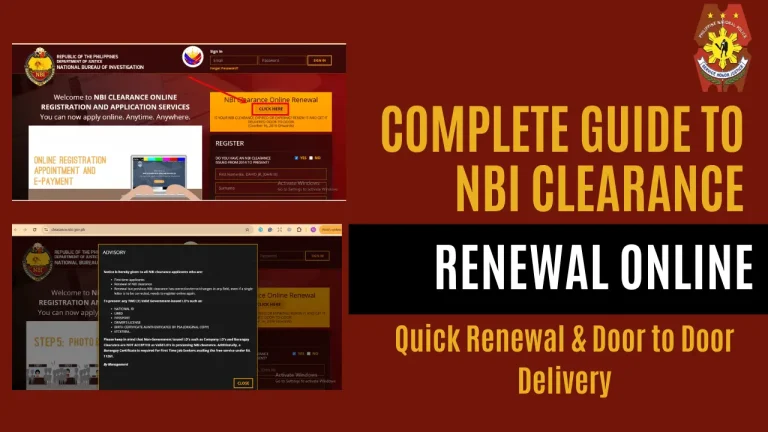 NBI Clearance Renewal Online