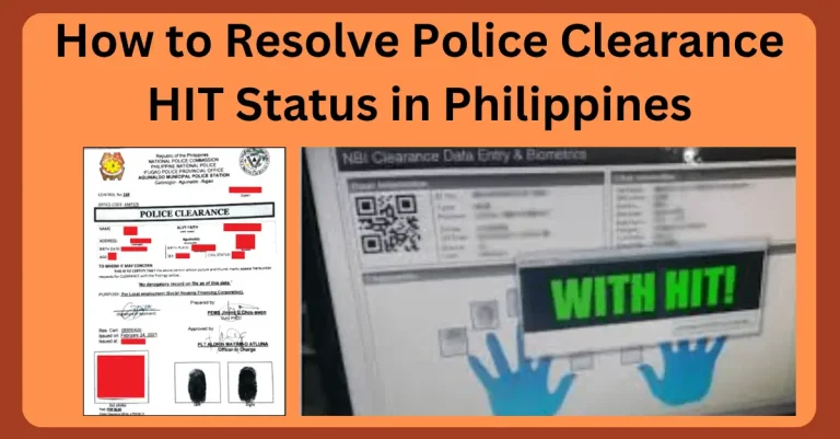 How to Resolve Police Clearance HIT Status in PH